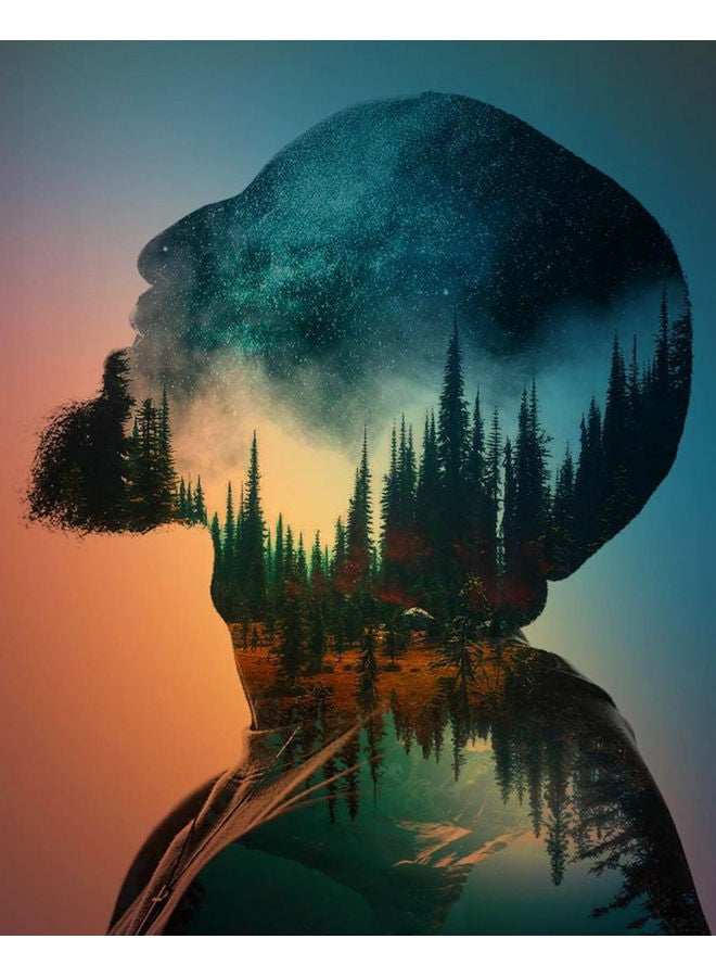 Zoot Canvas Face Nature Multicolour 50 x 40cm