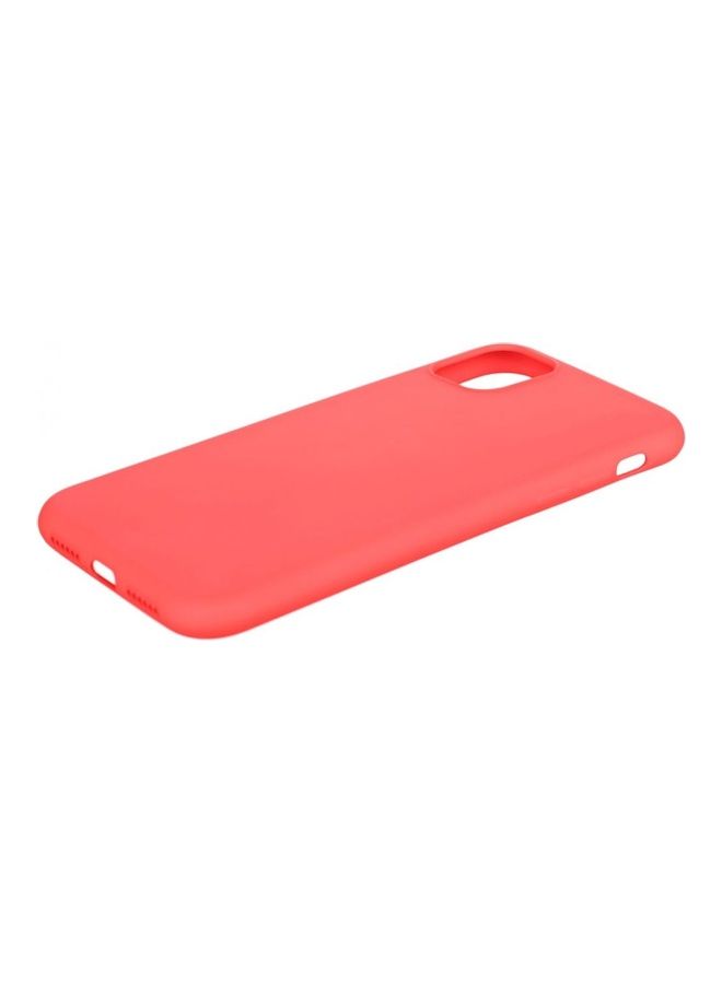 X-level Thin Series Membrane Soft Touch Silicone Back Cover With Camera Protector For iPhone 11 Red - Image 3