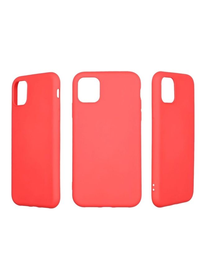 X-level Thin Series Membrane Soft Touch Silicone Back Cover With Camera Protector For iPhone 11 Red - Image 4