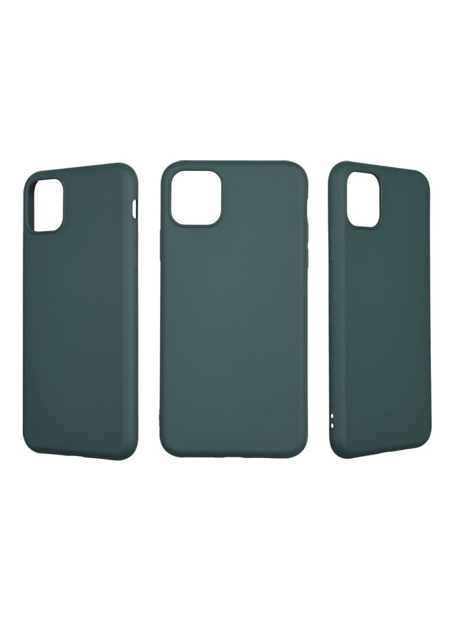 إكس ليفيل غطاء حماية خلفي بغشاء من السيليكون ناعم الملمس من سلسلة ثين لهاتف آيفون 11 برو ماكس أخضر غامق - Image 4
