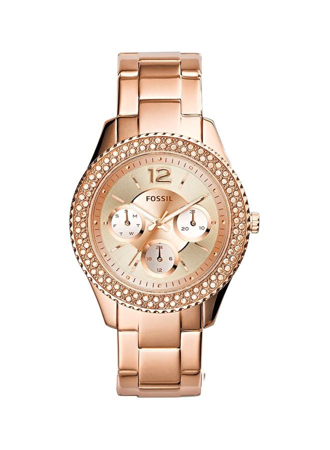 FOSSIL women Stella Water Resistant Stone Studded Analog Watch ES3590  - Image 1
