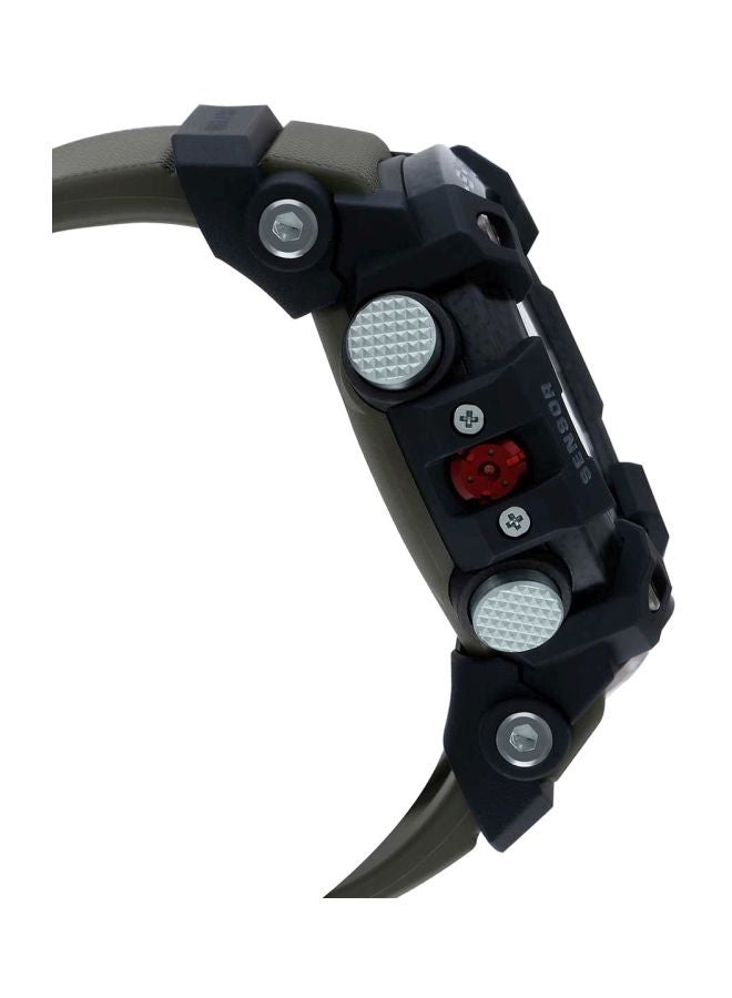 جي شوك ساعة   بعقارب/ رقمية مقاومة للماء طراز  GG-B100-1A3DR للرجال  - Image 4
