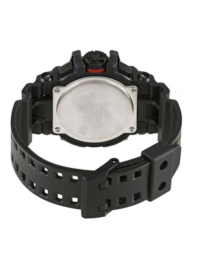 G-SHOCK Men's Round Shape Rubber Strap Analog & Digital Wrist Watch 55 mm - Black - GA-400-1BDR - Image 2
