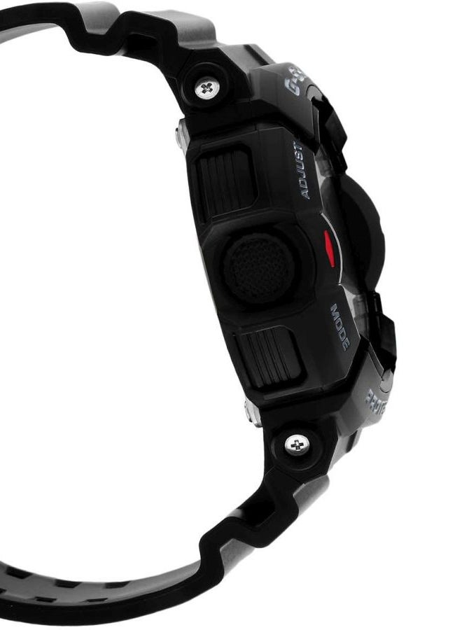 G-SHOCK Men's Round Shape Rubber Strap Analog & Digital Wrist Watch 55 mm - Black - GA-400-1BDR - Image 4