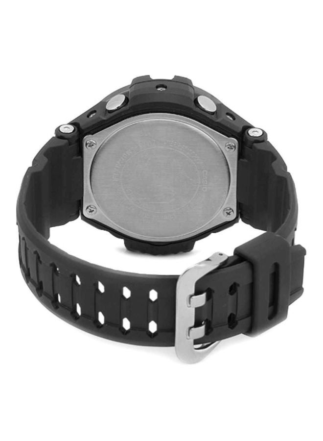 جي شوك ساعة يد رقمية وبعقارب بسوار مطاطي دائري الشكل مقاس 51 مم - لون أسود - طراز GA-1000-1ADR للرجال - Image 2
