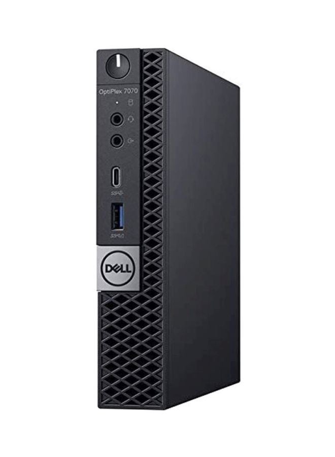 ديل - كمبيوتر مايكرو أوبتي بليكس 7070 بمعالج كور i7 وذاكرة رام سعة 8 جيجابايت ومحرك أقراص SSD سعة 128 جيجابايت وبطاقة رسومات إنتل 630 فائقة الوضوح أسود - Image 1