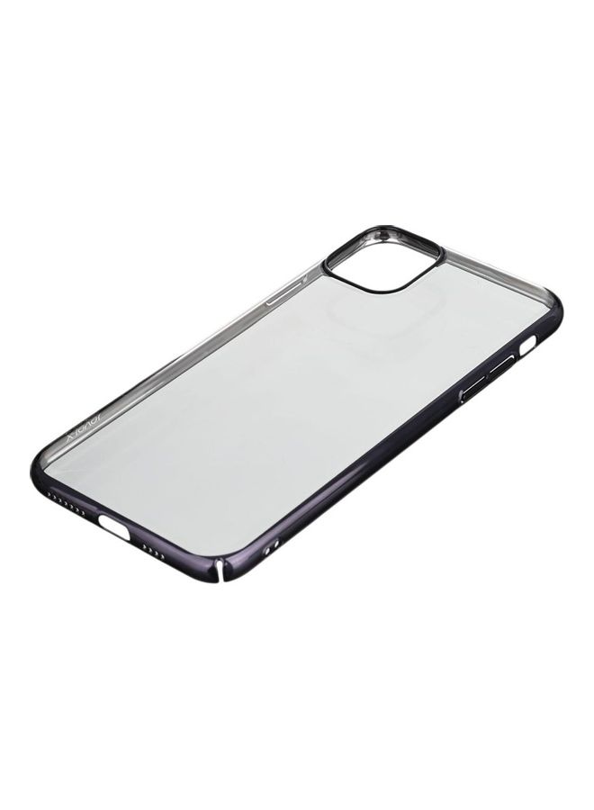X-level Solid Series Bright And Luxurious Transparent Hard Back Cover For iPhone 11 Pro Max Clear/Black - Image 2