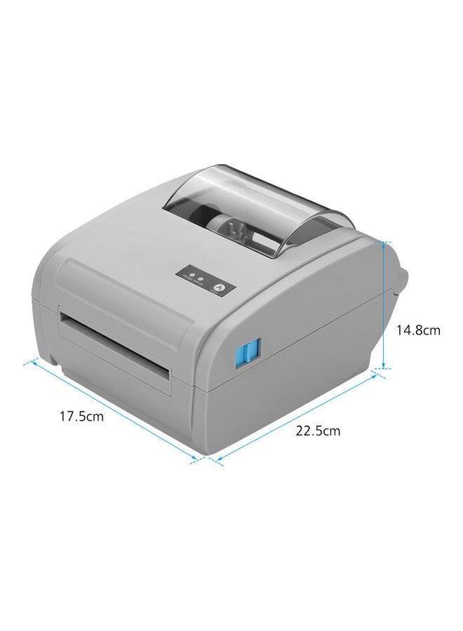 Generic Thermal Paper Printer Grey  - Image 4