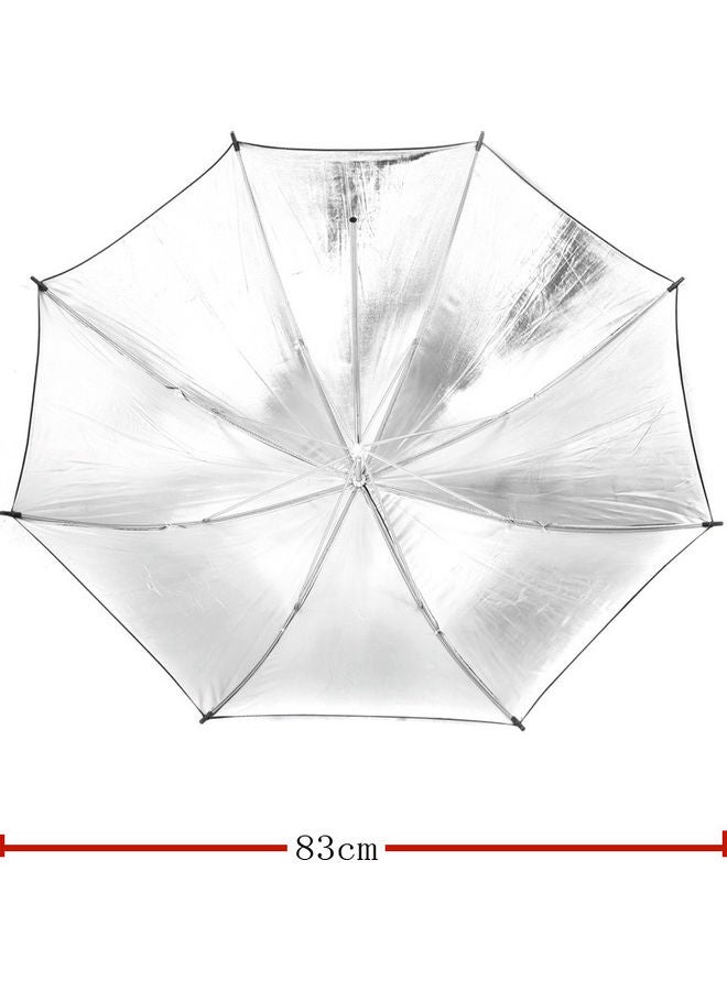 Flash Light Reflector Umbrella Black/Silver  - Image 3