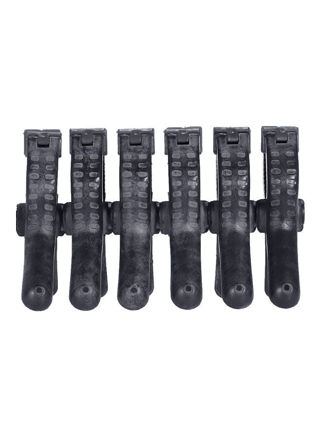 Generic 6-piece Plastic Tight Clip Clamp Black  - Image 4