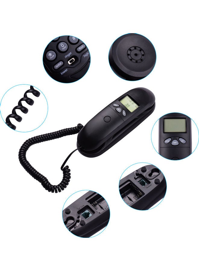 Generic - Mini Trimline Corded Phone Black - Image 1