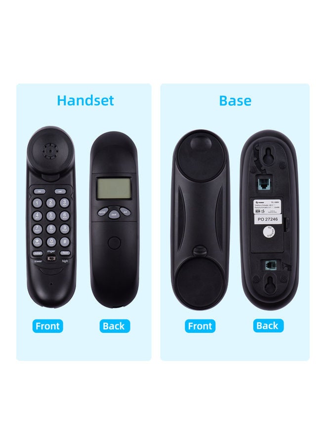 Generic - Mini Trimline Corded Phone Black - Image 1
