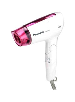 Hair Dryer 1200W Quick Compact Gentle Drying, Foldable Eh Nd21 Pink/White