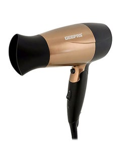 GEEPAS Mini Electric Hair Dryer Gold/Black 800grams  - Image 1