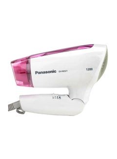 Panasonic Hair Dryer 1200W Quick Compact Gentle Drying, Foldable Eh Nd21 Pink/White  - Image 2