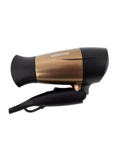 GEEPAS Mini Electric Hair Dryer Gold/Black 800grams  - Image 3