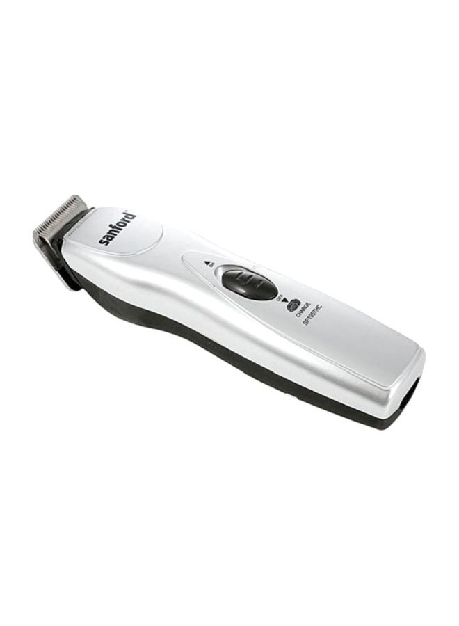 Sanford Cordless Rechargeable Hair Clipper Silver/Black 12x5x15cm - Image 2
