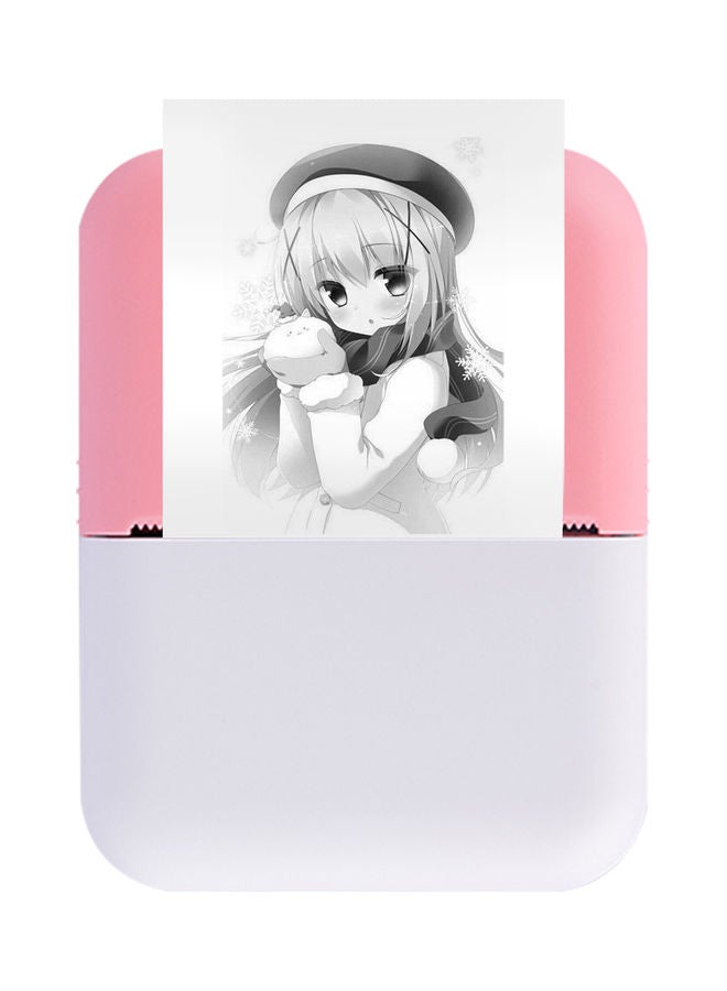 Pocket Thermal Printer Pink/White - Image 1