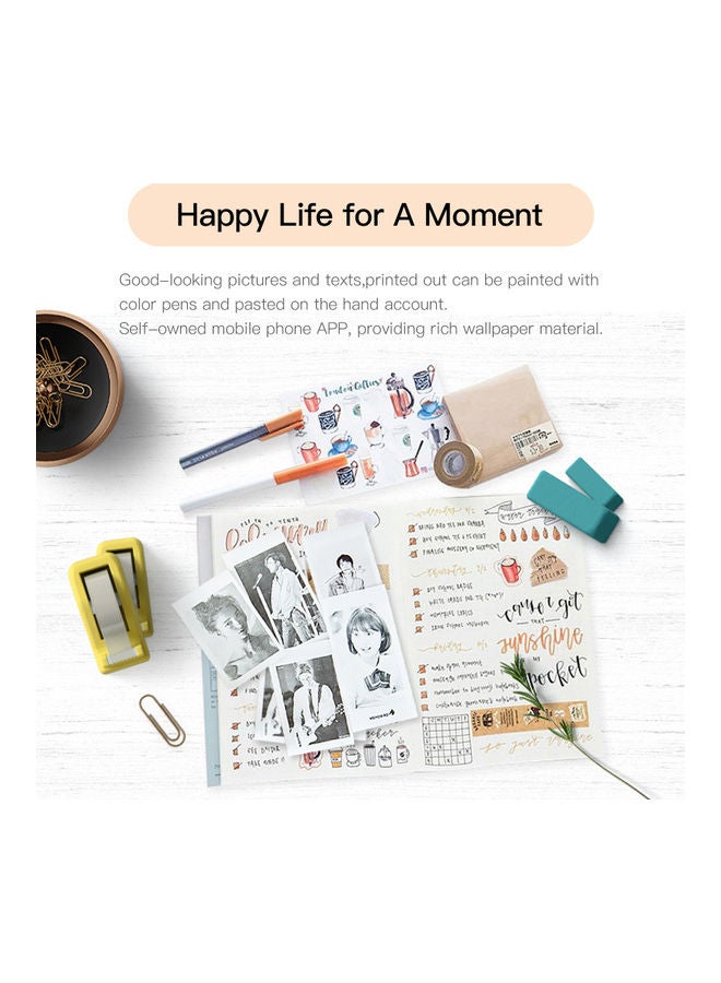 Pocket Thermal Printer Pink/White - Image 3