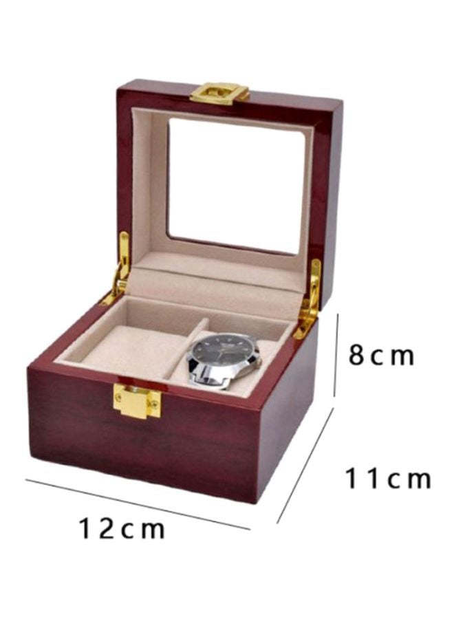 Beauenty - unisex 2-Slot Wooden Watch Organizer - Image 1