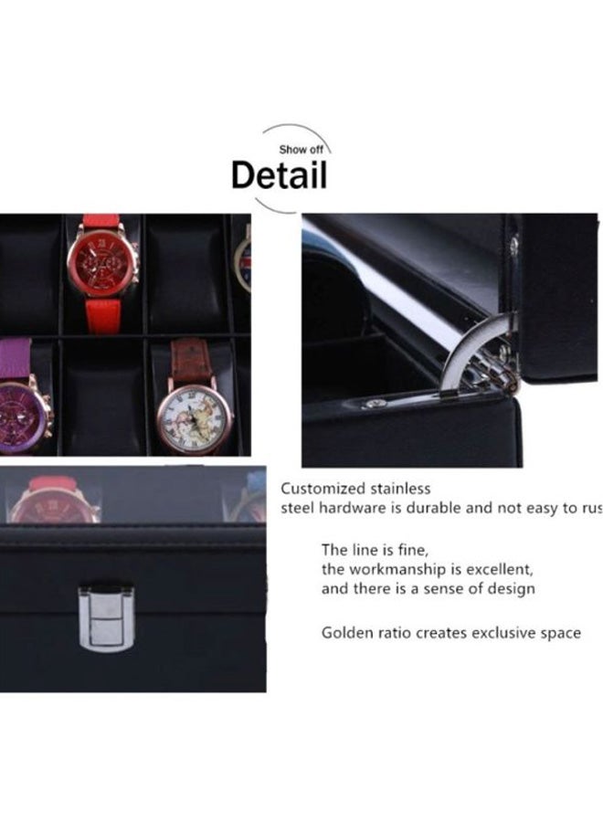 بيوينتي صندوق خشبي لساعات اليد بـ6 أقسام unisex - Image 2