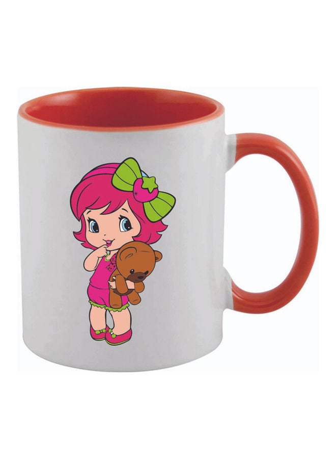 Strawberry Shortcake Printed Ceramic Mug Multicolour