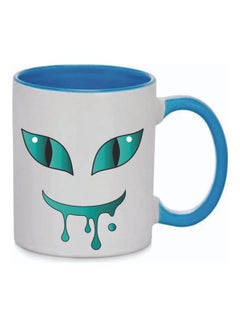 FBGenics Horror Cat Eyes Printed Ceramic Mug Multicolour 