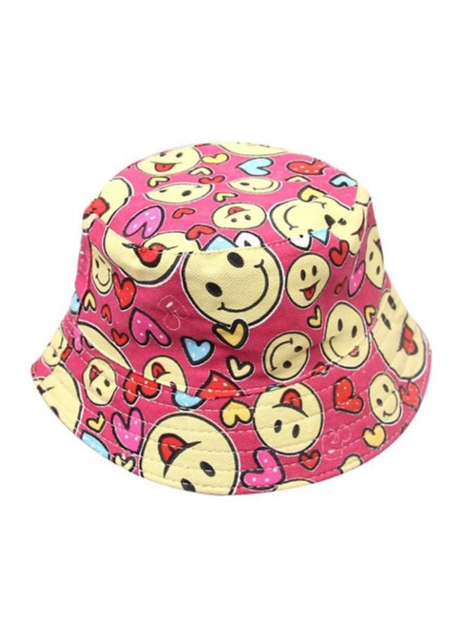Bluelans Printed Summer Hat Pink/Yellow  - Image 2