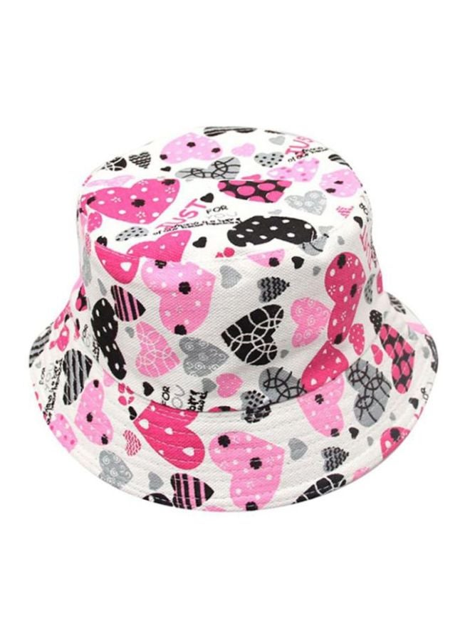 Bluelans Printed Summer Hat Pink/White/Black  - Image 2