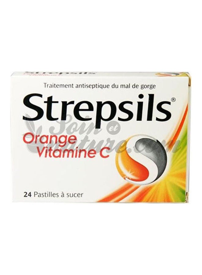 Strepsils Orange With Vitamin C 