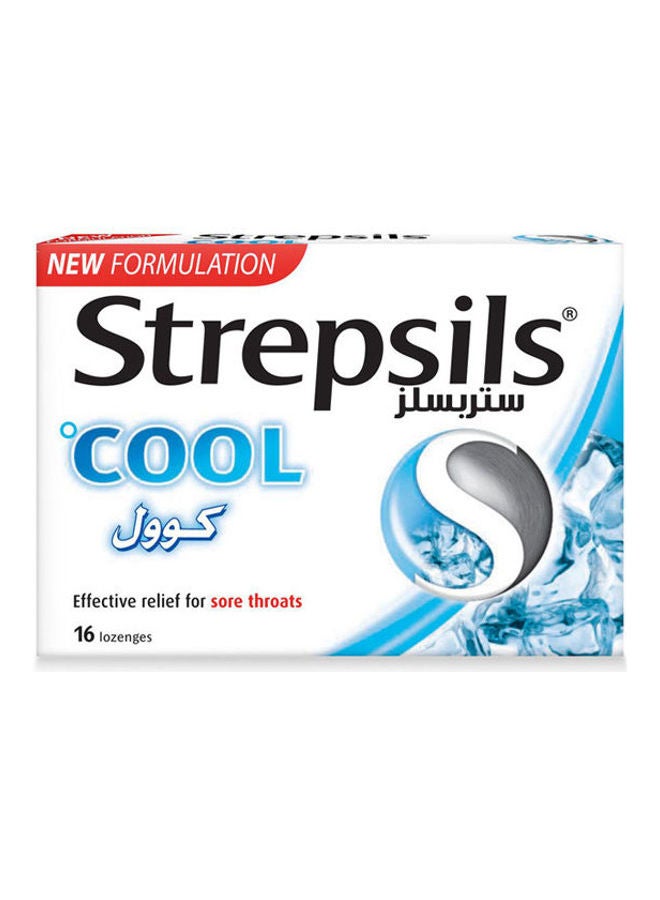 ستربسلز أقراص استحلاب كول لراحة فعالة من آلام التهاب الحلق