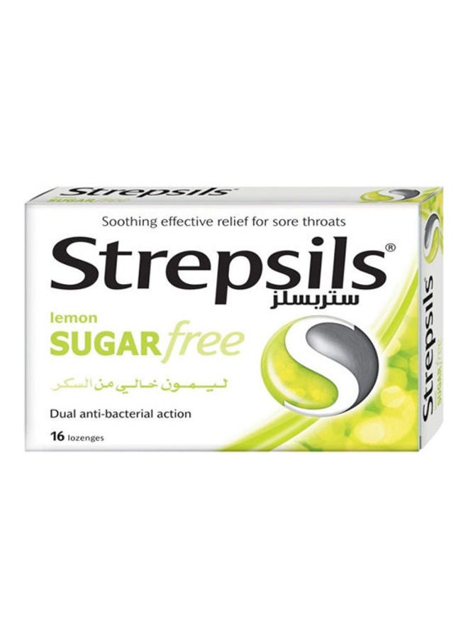 Strepsils Lemon Sugar Free, 16 Lozenges