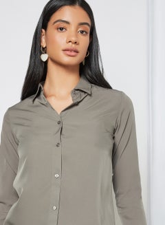 Plain Shirt Khaki - v1611771028/N41177862V_4