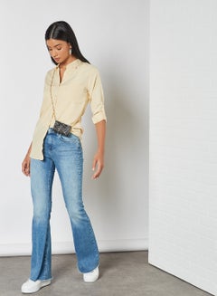 Relaxed Plain Shirt Ivory - v1611771029/N41177882V_3