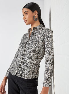 Leopard Print Relaxed Shirt Multi