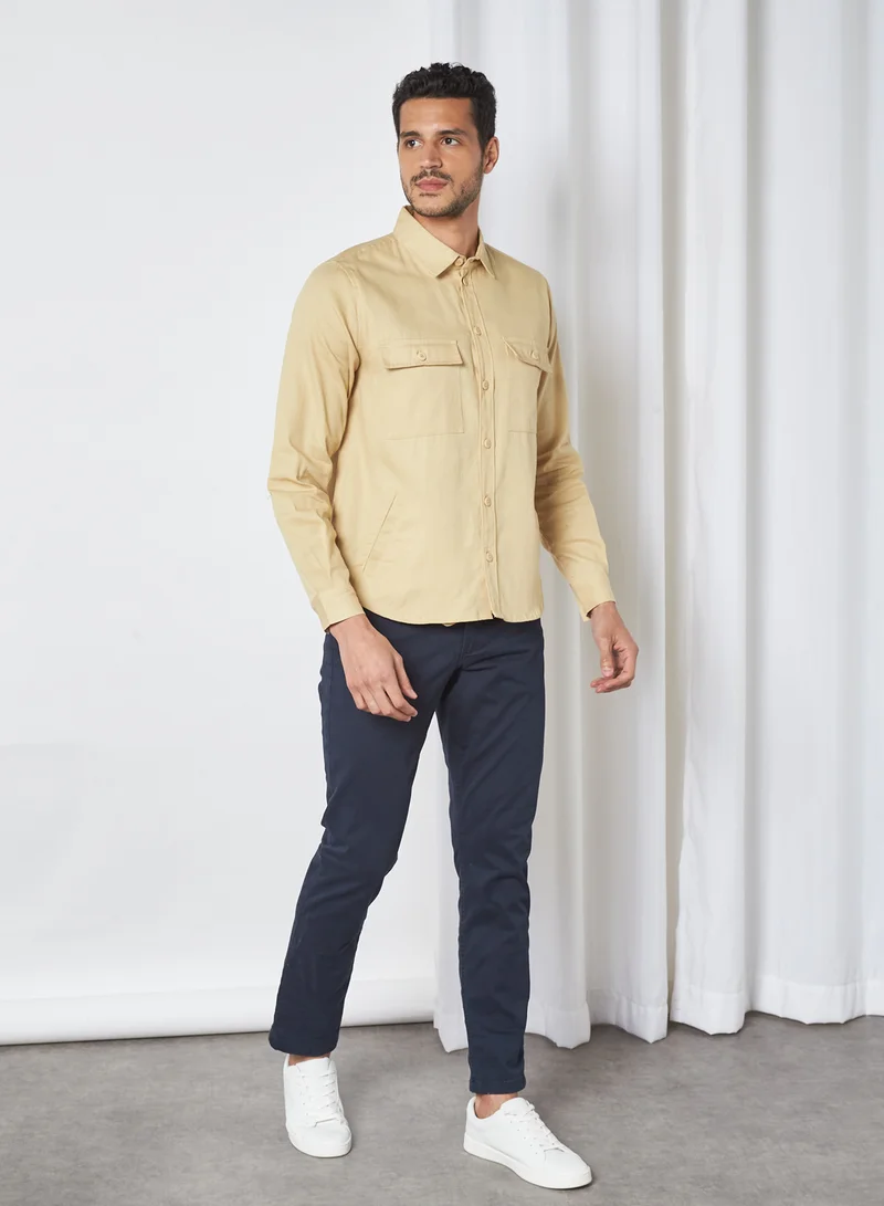 STATE 8 Basic Shacket beige