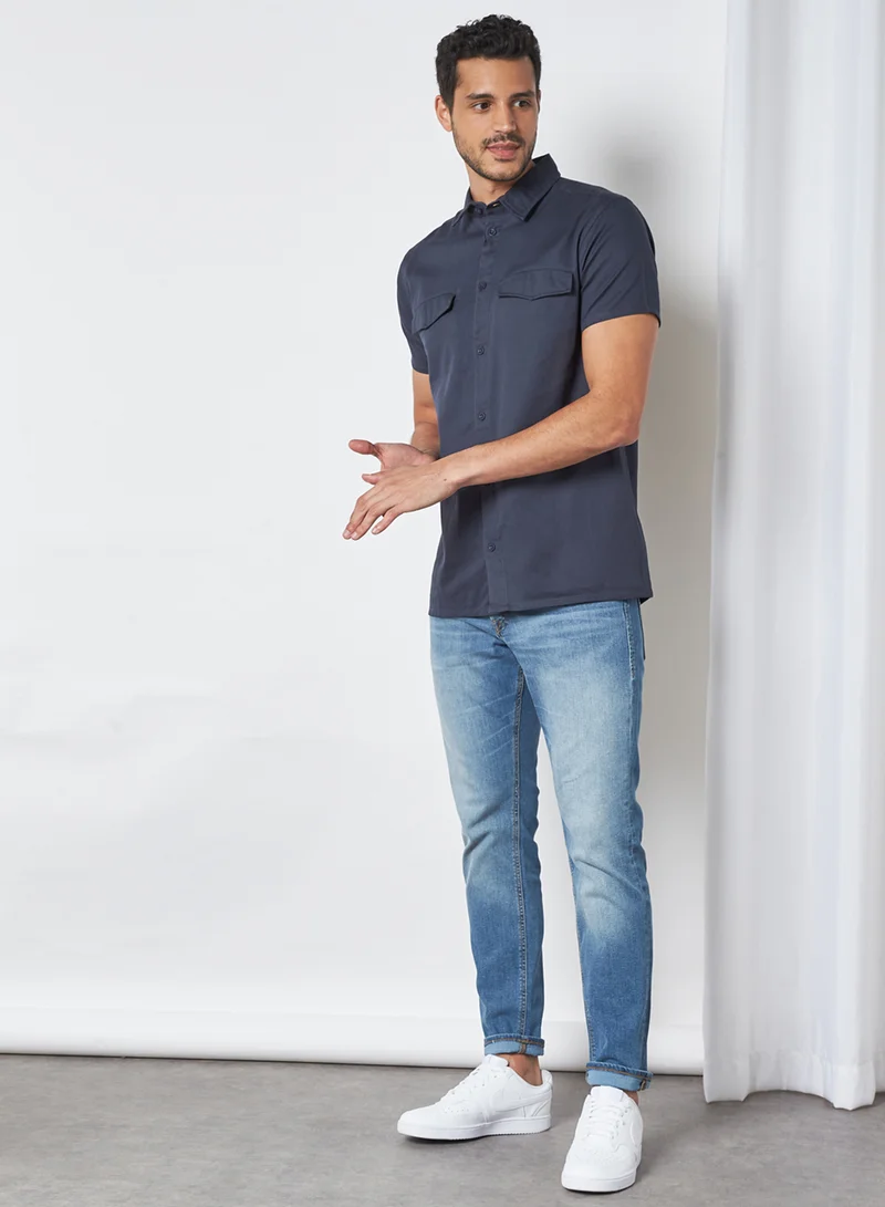 STATE 8 Basic Shirt Navy