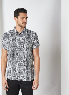Relaxed Snakeskin Print Shirt Multi