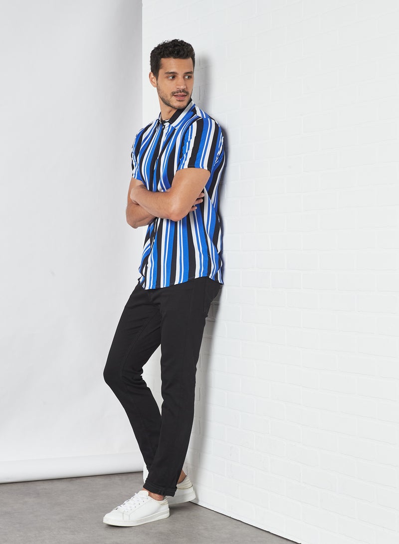 STATE 8 - All-Over Striped Shirt Multi - Image 1