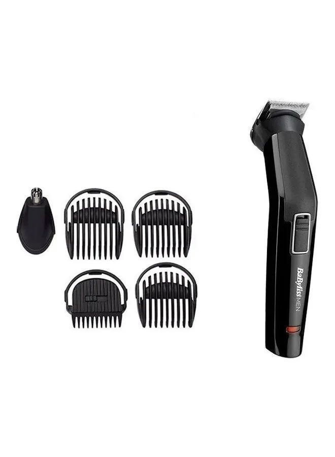 babyliss 6 In 1 Men Multi Trimmer | Long-lasting Precision With Stainless Steel Blades | Comfortable Grip | Clean Trim With Washable Cutting Attachments | MT725SDE