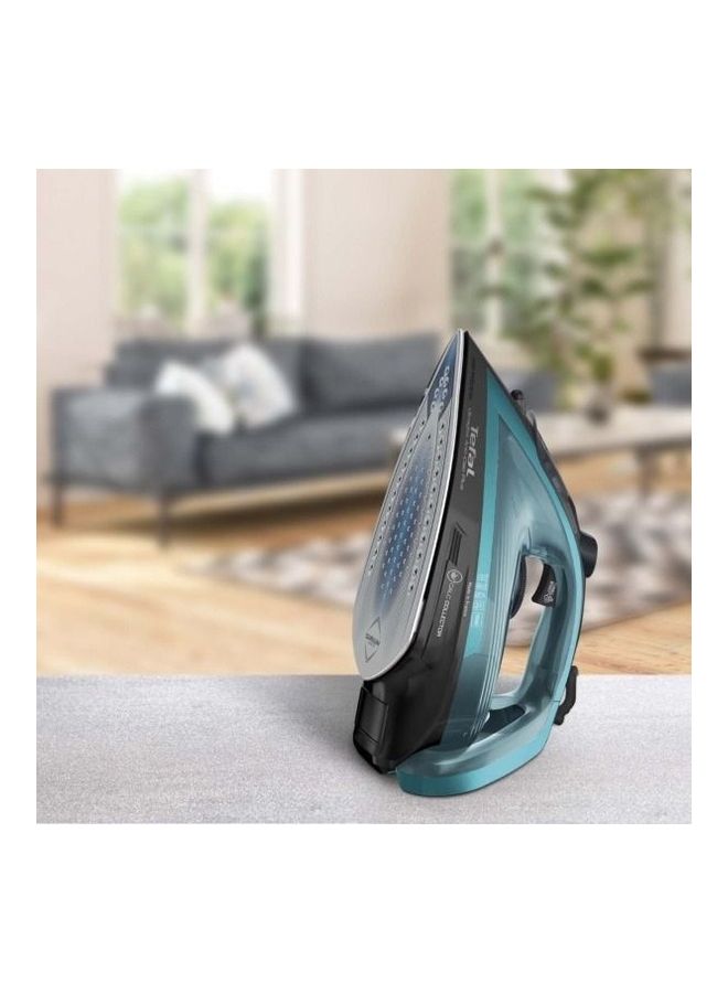 Tefal - Steam Iron | Ultraglish  Iron Steamer | Durilium Airglide Soleplate | Anti-calc | Anti Drip | FV6832E0 Blue / Black - Image 1
