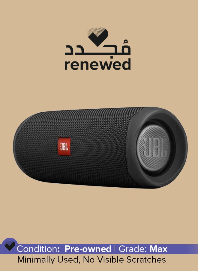 جي بي إل مُجدد - مكبر صوت فليب 5 محمول ومضاد للماء أسود - Image 1