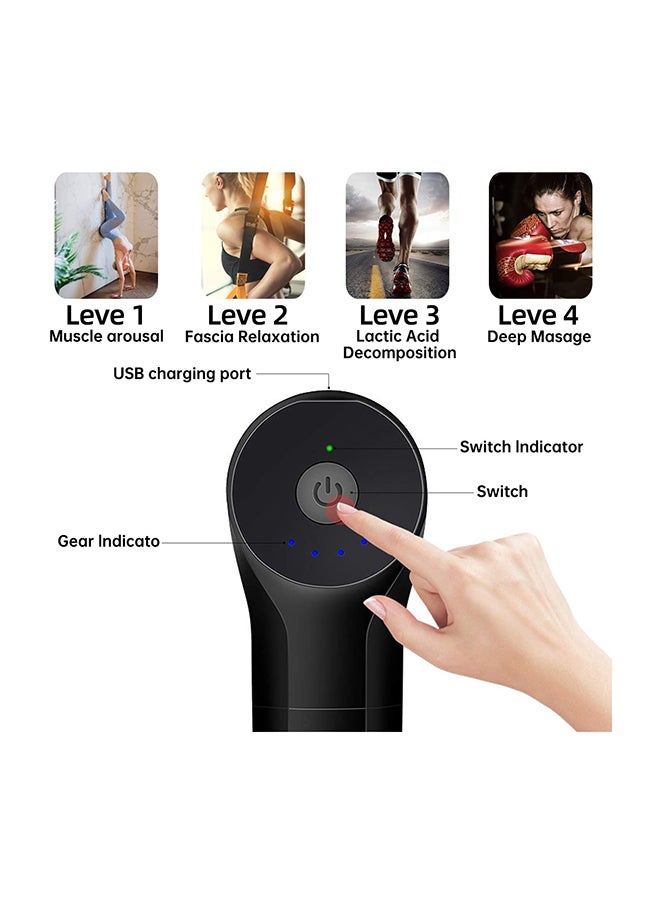 توشيونيكس أداة مساج صغيرة ومحمولة وقابلة للشحن بتصميمٍ مسدس - Image 4