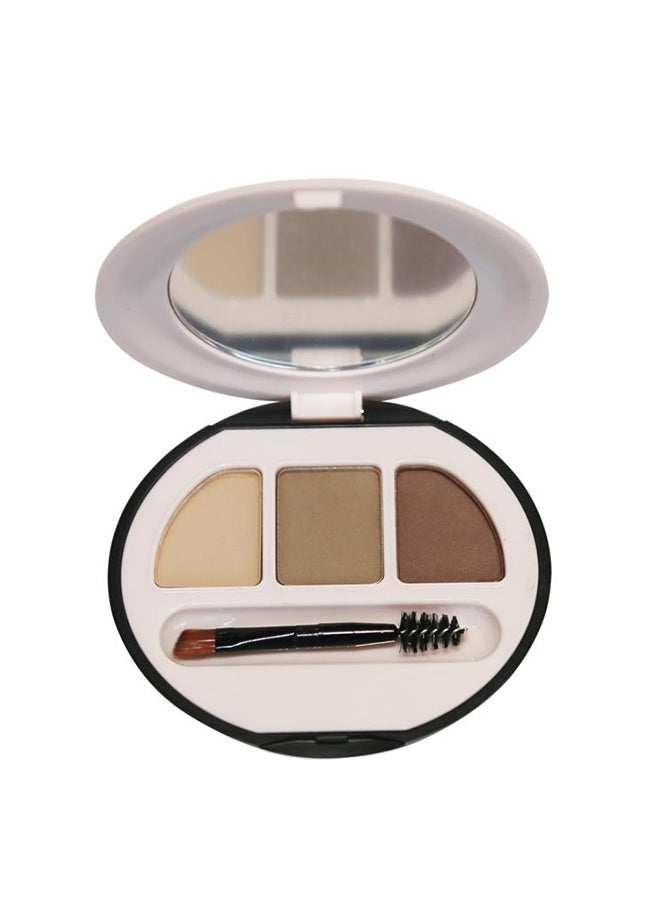 Waterproof & Long Lasting 3 Color Eyebrow Powder Brown/Beige - v1611815287/N43682548A_1