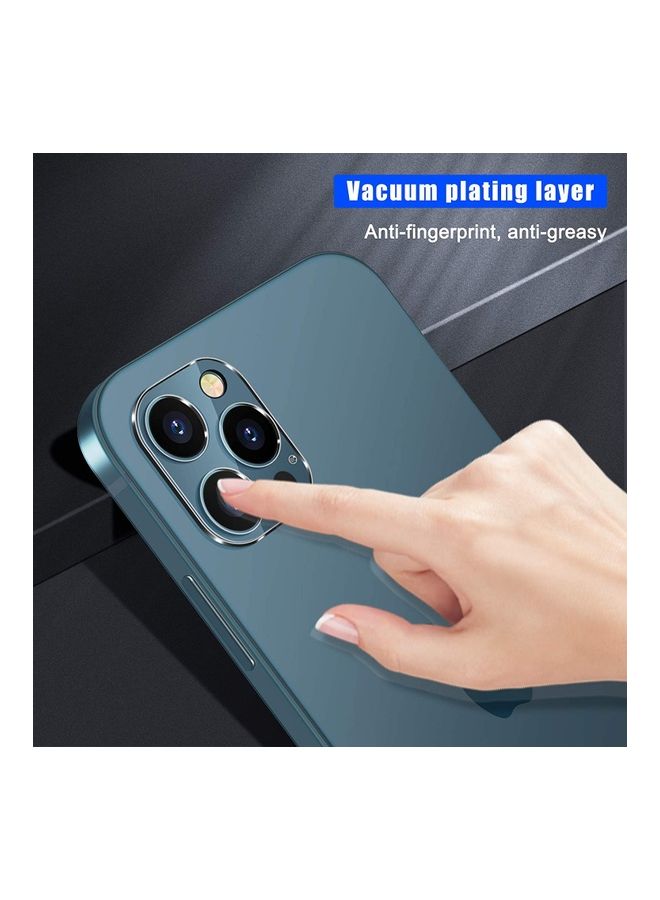 روك بو طقم لاصقات حماية للشاشة مكون من قطعتين مع قطعتين من واقيات الكاميرا لهاتف آيفون 12 برو أسود - Image 5