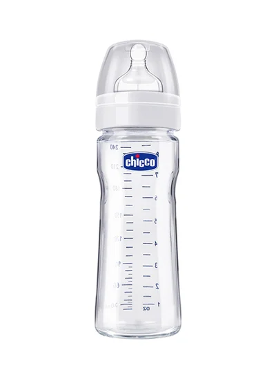 شيكو زجاجة الرضاعة الزجاجية من ويل بينج  ، ٢٤٠ مل