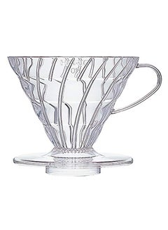 مقطر قهوة من طراز V60-01 شفاف 110×107×90ملليلتر