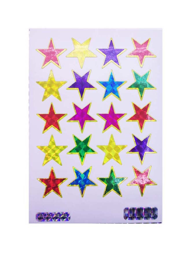 Delight Pack Of 5 Star Sticker Sheet - Image 1