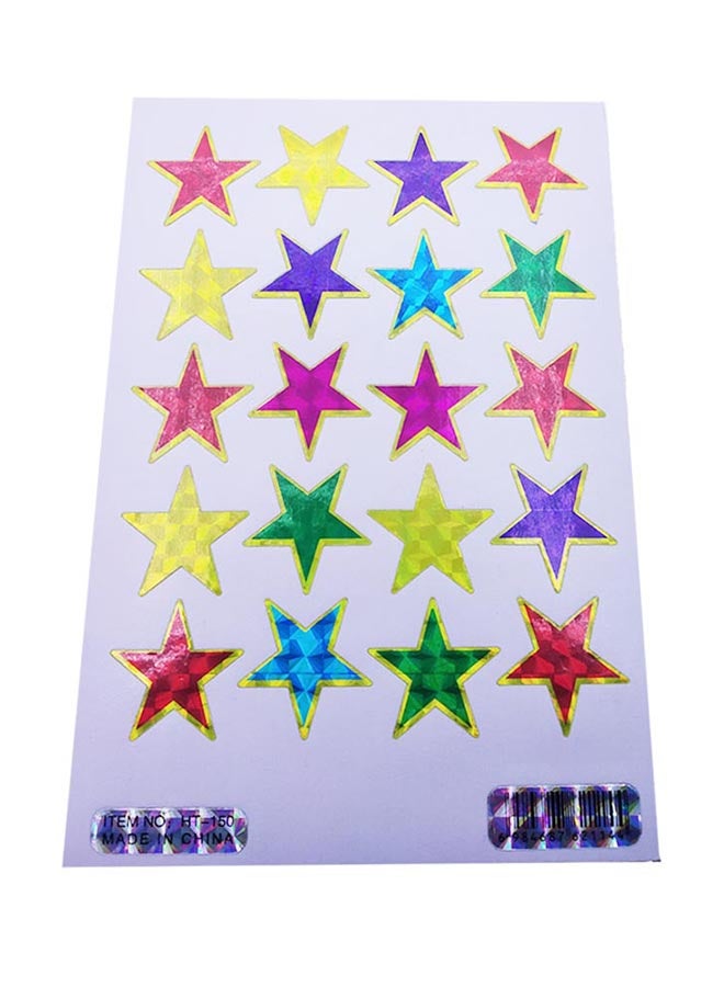 Delight Pack Of 5 Star Sticker Sheet - Image 2