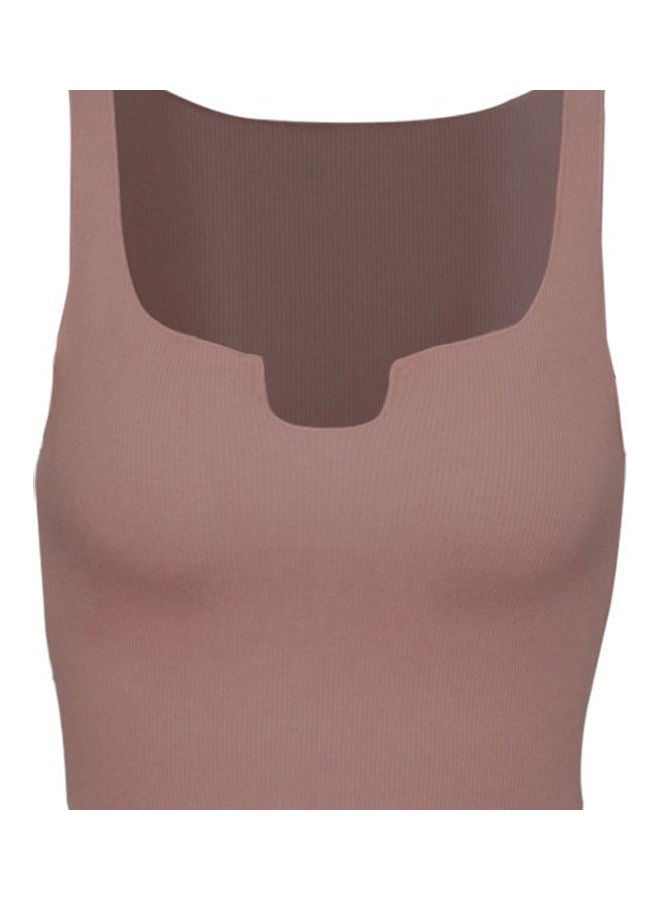 Sling Vest Summer Crop Top Coffee - Image 1
